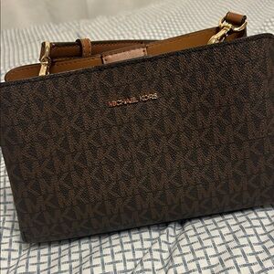 Michael Kors Signature Brown Crossbody Bag